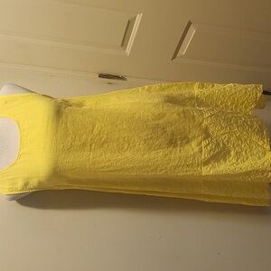 Terzo Millennio linen Midi Yellow dress NWT Sleeveless